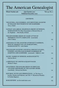 Image of The American Genealogist Journal